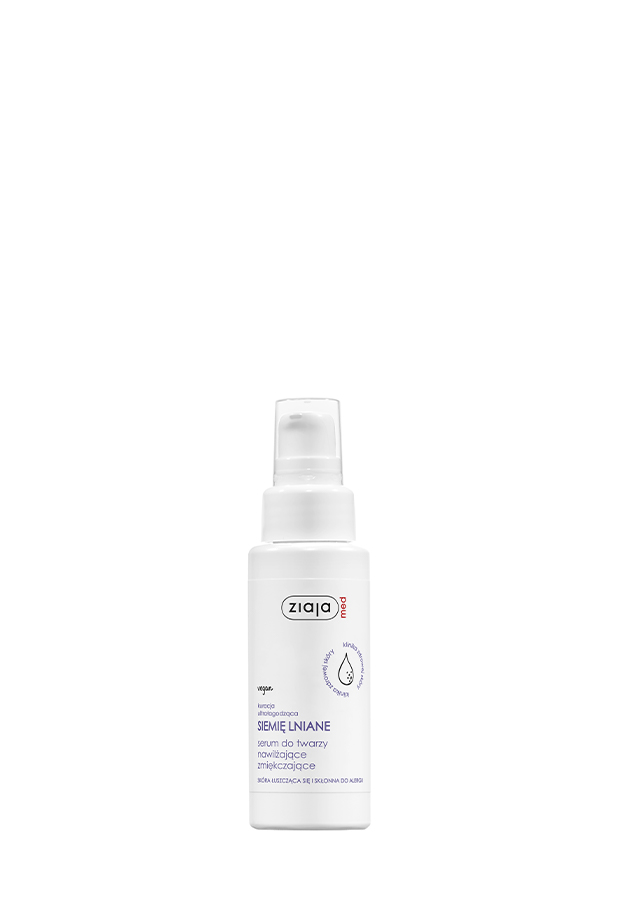 kuracja ultrałagodząca siemię lniane serum do twarzy nawilżające zmiękczające